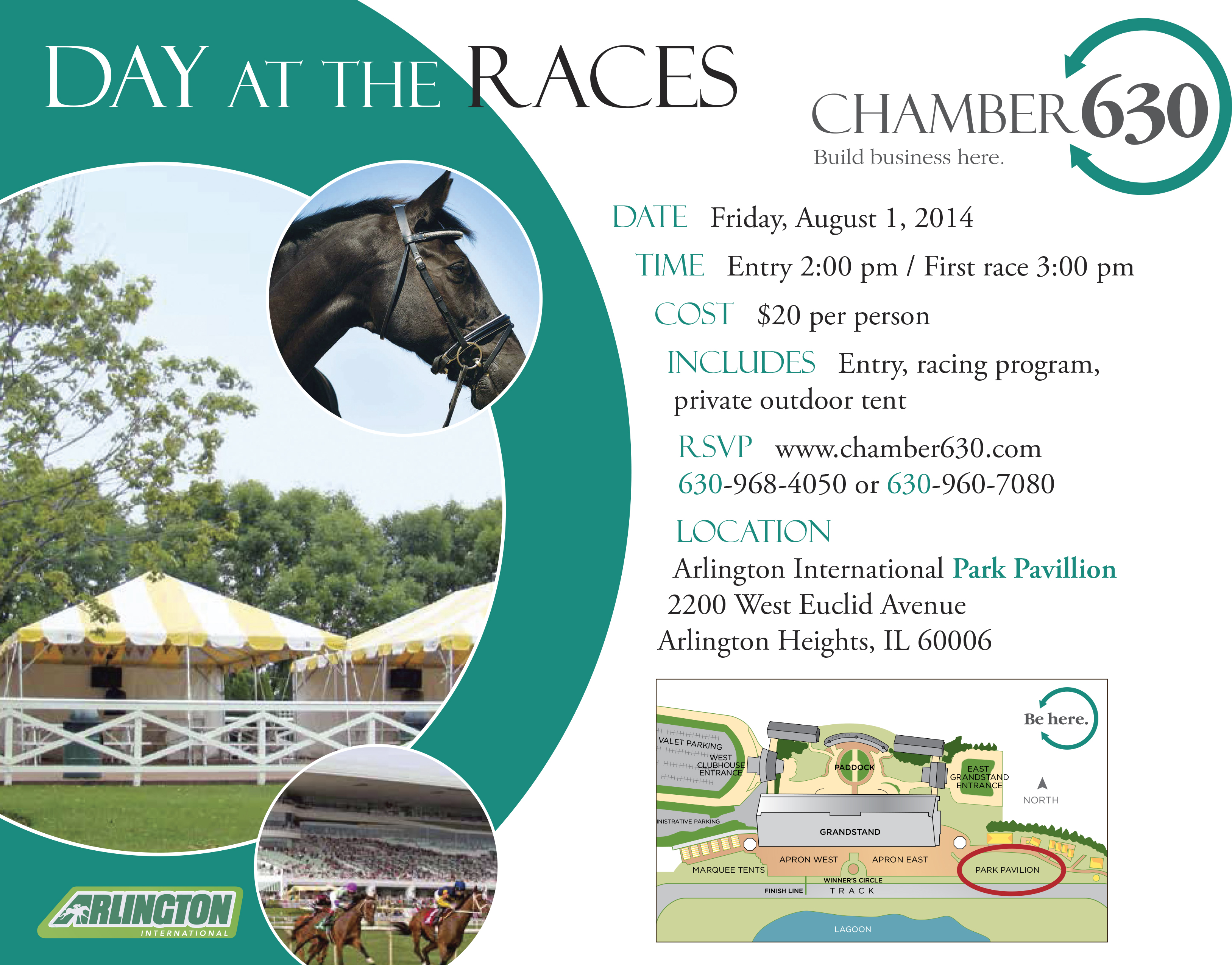 Chamber630 Day at the Races flyer 2