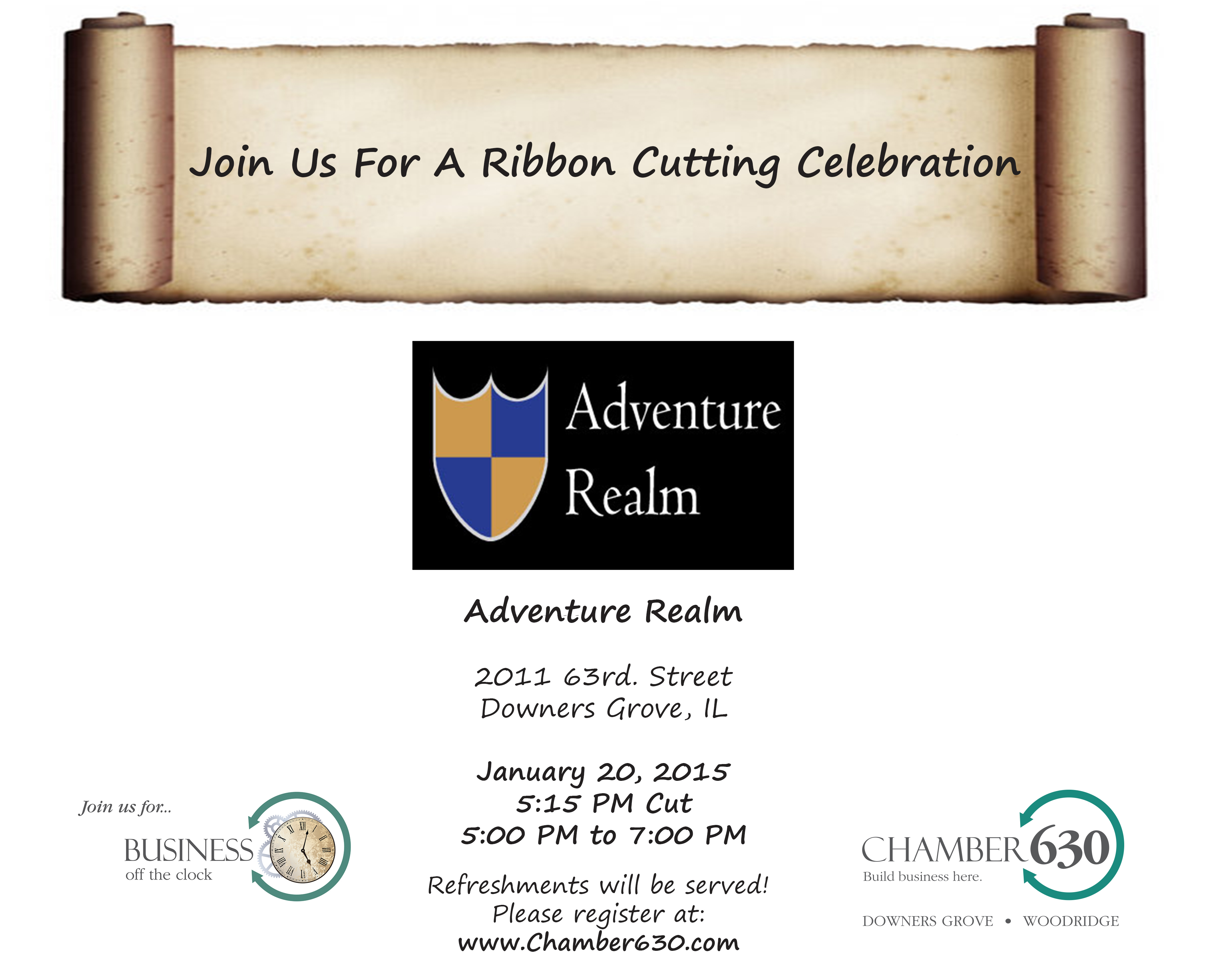 Adventure Relm ribbon cutting